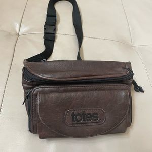 Vintage Totes Brown Faux Leather Fanny Pack Bag